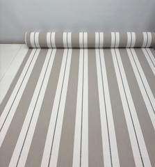 SUNBRELLA 57017-0001 RELATE LINEN BEIGE STRIPE OUTDOOR FABRIC BY THE YARD 54″W