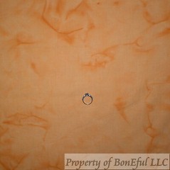 BonEFul FQ Cotton Quilt Orange Tone Batik Marble Crinkle Texture Blender Pumpkin