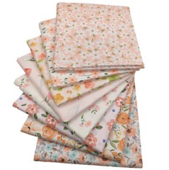 100% Cotton Fabric Lot Pink Floss For DIY Decorative Cloth Quilting Pillows