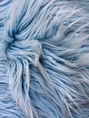 Eden LIGHT BLUE Shaggy Long Pile Soft Faux Fur Fabric by the Yard