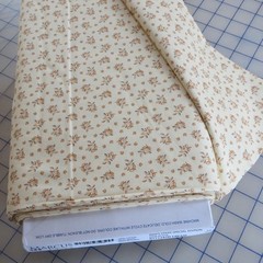 By The Yard ~ Cream Summer Leaves by Marcus $3.99 Ships ANY Amount Fabric
