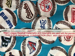 Vintage 2000 MLB Baseball Balls Team Logo Fabric BTHY OOP