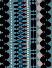 Alexander Henry A Ghastlie Bead Blue 2015 Fabric 1 Yard
