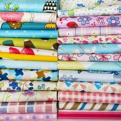 50 PCS 12×12 Inch 30x30cm Quilting Cotton Craft Fabric Bundle Patchwork Dot