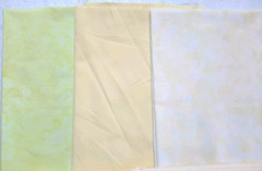 Lot of 5 Shades of Yellow Cotton Quilting Fabric 1/2 Yard each (Total 2 1/2 Yds)