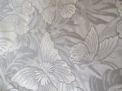 Metallic Gold Brocade Fabric w Butterflies 2 Pieces 1.8 yards 54″ wide + 23 x 78