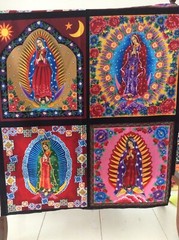 Kaufman Luana Rubin Enchanted Desert Virgin de Guadalupe by panel RARE! OOP!