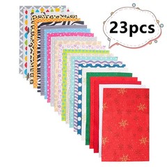 Printed Felt Fabric, Pattern Fabric Sheets, 23 20x30cm, [Various]
