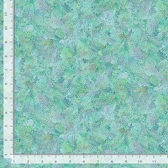 Garden Delight Fabric | Bubble Texture Aqua Blue | Timeless Treasures YARD