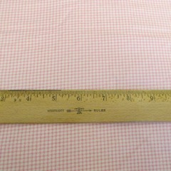 Cotton Flannel Small Pink & White Checks Flannel Cotton Quilt Fabric 18″ x 44