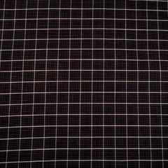 High End Woven Plaid, Red, White & Blue on Black, Classy! Cotton, Per 1/2 Yd