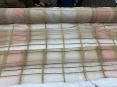 100% Silk Embroidered Organza Sheer Fabric 54inch Width Sold by the yard Gold