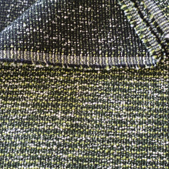 Vtg MCM Knoll Upholstery Fabric “Rebel” Malachite Boucle Green Textured 8.8 yds
