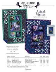 UNICORN MAGIC BY Anne Stokes Clothworks Y4709-104 Magical green Panel