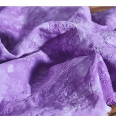 60% Linen and 40% Cotton Fabric Cloth Tie Dye Embroidered Floral Thin Retro