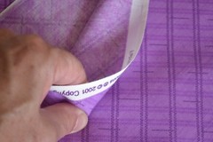 By 1/2 Yd, Purple Diagonal Striped Quilt Cotton, Fabric Traditions/2001, N381