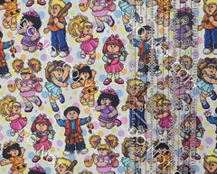 100% Cotton Woven Novelty Fabric Cabbage Patch Kids By The 1/4 Yard 9×56 Dots