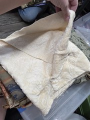 Upholstery Fabric Lot Remnant Scraps Rough Cut Pieces Sewing Quilt Crafts 6.5lbs