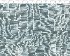 Perennials Abstract OUTDOOR Uphol Fabric- Bramblewood Bluestone 1.20 yds 813-368