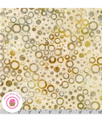 Kaufman RINGS & DOTS Artisan Batiks 19074 161 Beige Brown LUNN Quilt Fabric