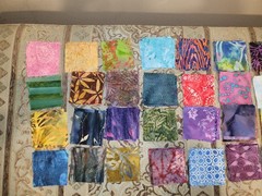 150 Batik Fabric 2.50″ Quilt Squares Bundle 100% Cotton Charm
