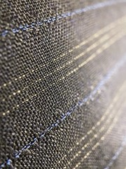 Durham Navy 30% Finest Mohair 70% Wool English Antique Stipe Suiting 2.8m 240g/m