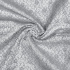Grey Geometric Jacquard Fabric by Meter 58″ Wide Luxury Brocade Sewing Material