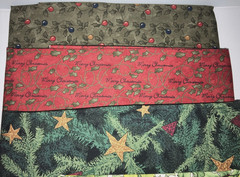 14 PIECE, 14.25 YARD – CHRISTMAS QUILTING CRAFT COTTON FABRIC LOT – ALMOST 5 LBS