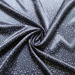 By Yard Geometric Satin Fabric Silky Charmeuse Material Polka Dots