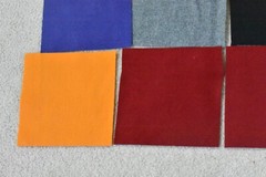 10 Pieces, 6″ x 6″ Wool Squares, 100% Wool, P03