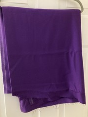 Wool Crepe Fabric, Lightweight, Royal Purple, 3 Yards 6 Inches, 62” Wide