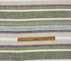 BALLARD DESIGNS FONTAINBLEAU MULTI STRIPE InsideOut® PERF FABRIC 2.1 YARDS 56″W