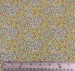 Polka Dot Fabric By N Smith & L Milligan For AvLyn Red Blue Orange Purple 1 Yard