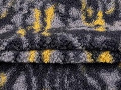 Faux Fur SHERPA FLEECE DESIGN Fabric Material BLUE