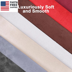 Premium Black Suede Fabric Wrap – 17X70 Inch Suede Wrap for Car Interior – Sel