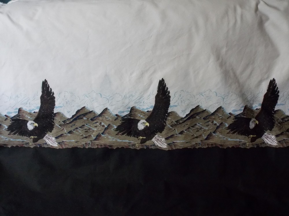 American Bald Eagle Cotton Fabric-59″ Wide- Nearly 3 Yards in One Piece