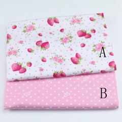 50cm*160CM Pink Strawberry 100%cotton fabric Quilting Clothes Bedding Sewing A69