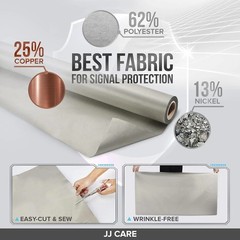 Faraday Fabric [44″ x 20 ft. Faraday Cloth + 6.6 Yards Long Faraday Tape + In…