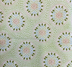 FABRIC FINDERS – FLORAL MEDALLION- 60″W–1 3/8 YARDS