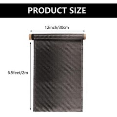 Durable Carbon Fiber Sheet Roll 6.5ft x 12″ – Corrosion Resistant Material