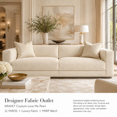 KRAVET Couture Love Me Pearl 21 YARDS Luxury Fabric Material MSRP $6615