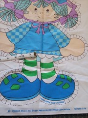 1981 Blueberry Muffin Strawberry Shortcake Cut & Sew Panel Uncut