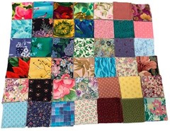 Fabric Squares Precut 2″ Pack 168 Pieces Floral Patterns Quilting Sewing Craft