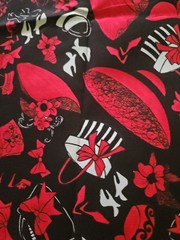 HTF Loralie Harris For Loralie Designs Hats,Bags & Shoes Oh My! Cotton 18″x 45″