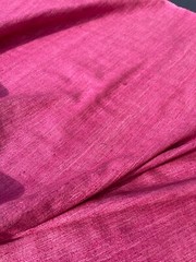 RAW SILK TUSSAH/ RASPBERRY, 54-55″ WIDE, BY THE YARD.