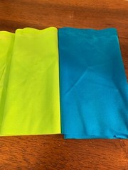 Lycra Spandex Fabric Scrap, 9″ x 36″, Lot of 2, mixed colors, Fat Eighth