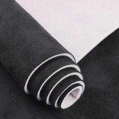 Black Suede Headliner Fabric – 96″ L × 60″ W Auto Head Liners, Fabric Tube