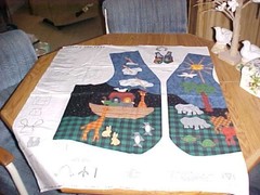 Fabric Cotton VIP Dream Spinner Pattern Panel Vest NOAH’S ARK 60W X 35″L Adjust