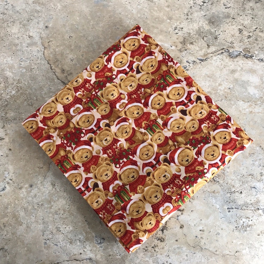 HOBBY LOBBY NOSTALGIC CHRISTMAS BEARS PATTERN FABRIC – 2.5 YARDS