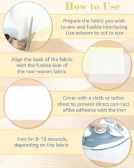 17in x 30yd Medium Weight Non-Woven Interfacing Fabric – Fusible & Durable
